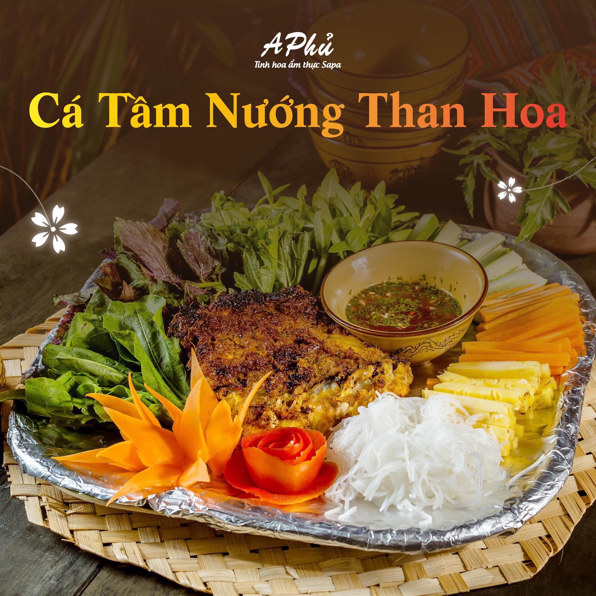 Cá Tầm nướng than hoa