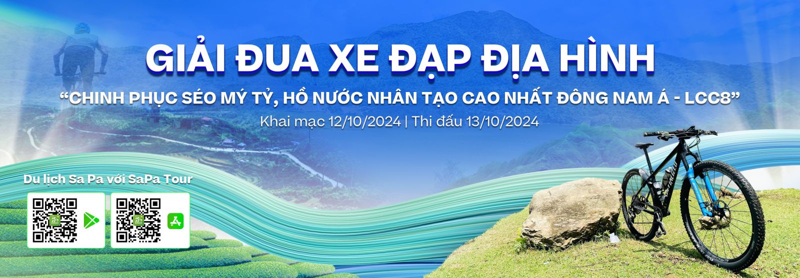 Giải đua xe đạp địa hình "Chinh phục Séo Mý Tỷ, hồ nước nhân tạo cao nhất Đông Nam Á - LCC8"